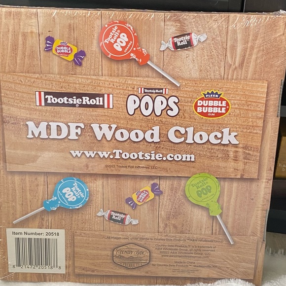 Dubble Bubble Gum Clock Candy Comics Vintage Style Wall Decor - Picture 4 of 4